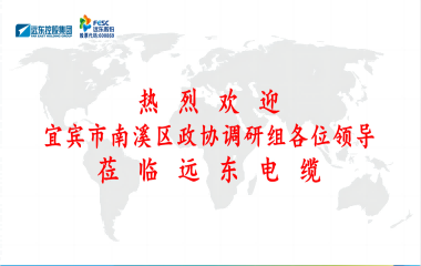 南溪區(qū)政協(xié)黨組書記、主席余水情率隊蒞臨遠(yuǎn)東電纜宜賓參觀調(diào)研