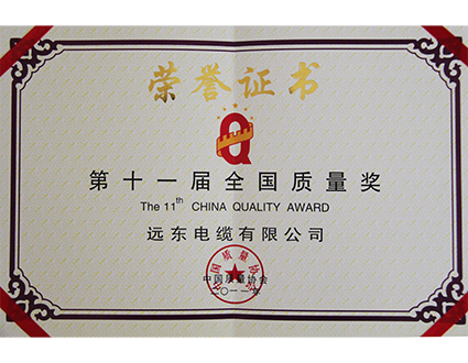 全國質(zhì)量獎